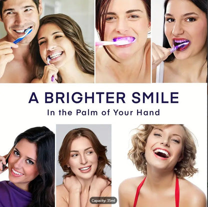 V34 Purple Teeth Whitening Serum 30ml – Colour Corrector Toothpaste for Yellow Teeth, Stain Neutralizer, Fresh Breath, Brighter Smile (Daant Safaid)