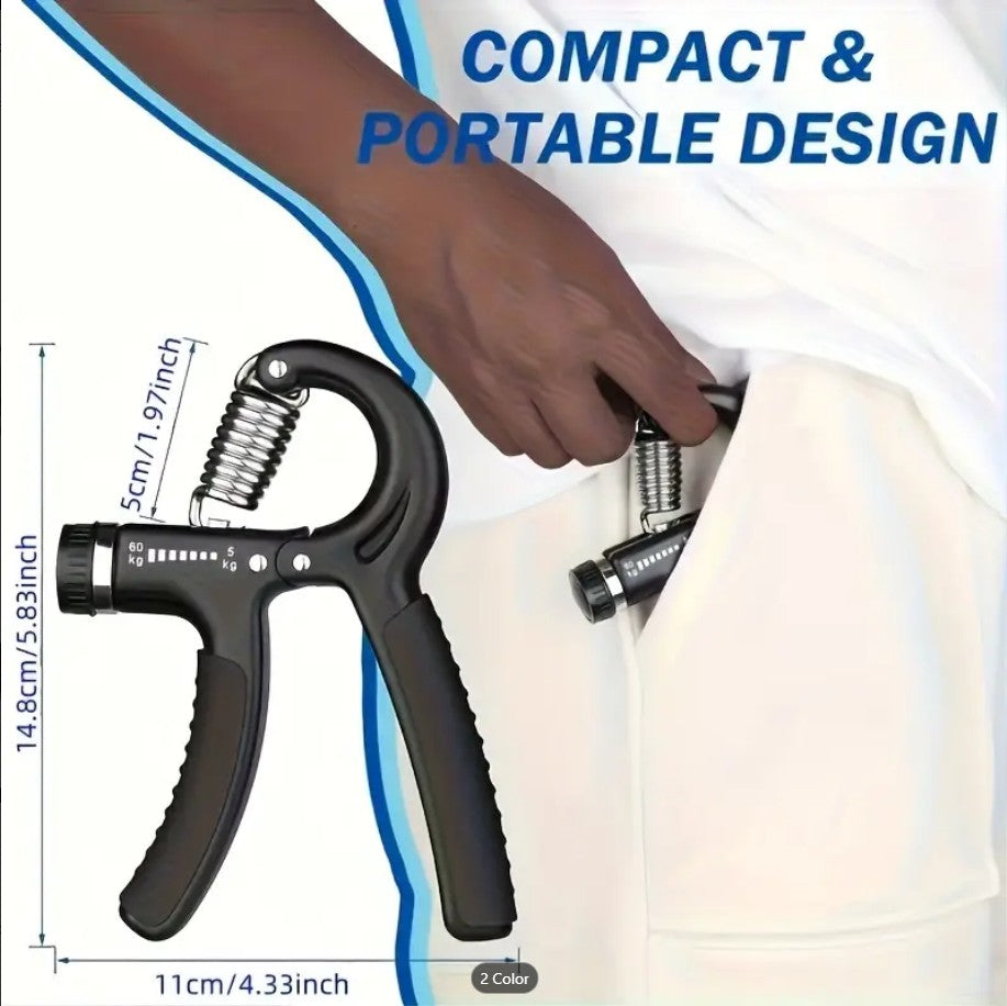 1 Pc Adjustable Hand Grip Strengthener – Wrist & Forearm Exerciser for Home Gym Workout