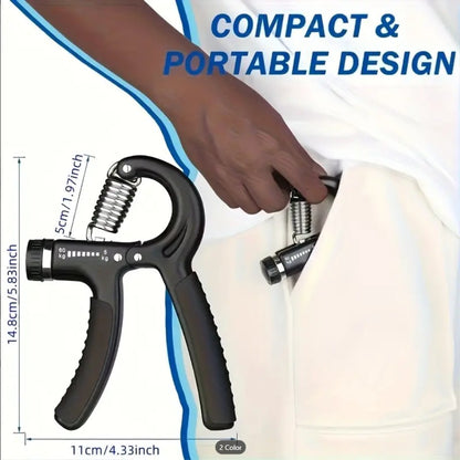 1 Pc Adjustable Hand Grip Strengthener – Wrist & Forearm Exerciser for Home Gym Workout
