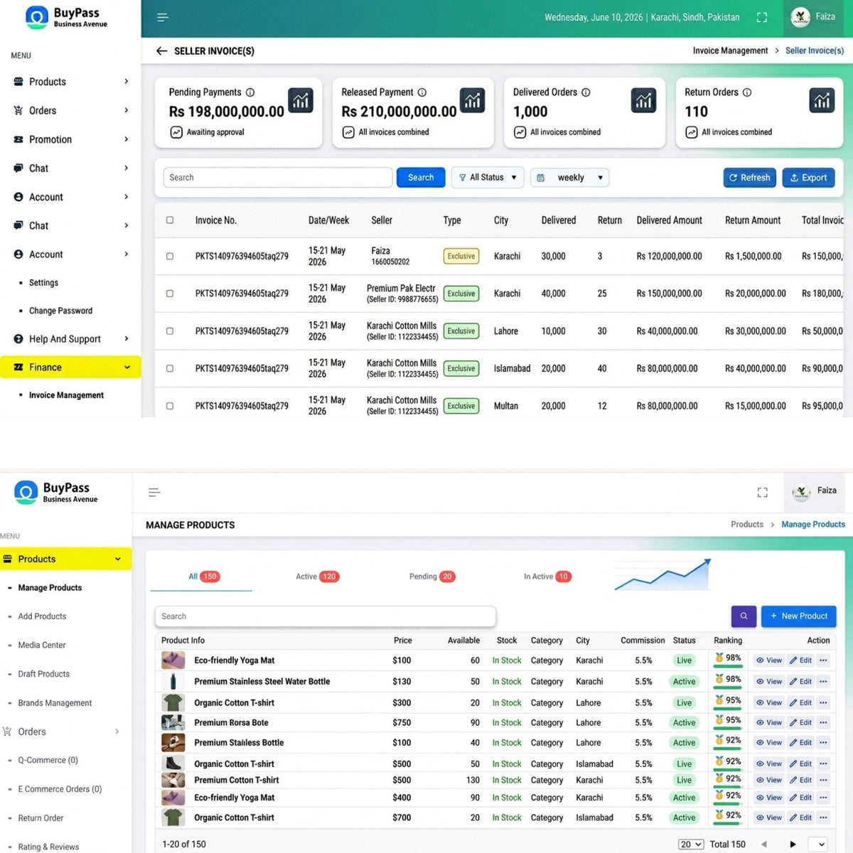 BuyPass influencer and e-commerce store