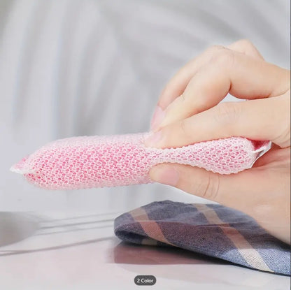 4PCS Premium Non-Scratch Kitchen Cleaning Sponges | Double-Sided Reusable Dish Scrubber Pads for Pots, Pans & Non-Stick Cookware