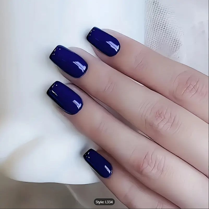 Diamond Acrylic Fake Nails Set
