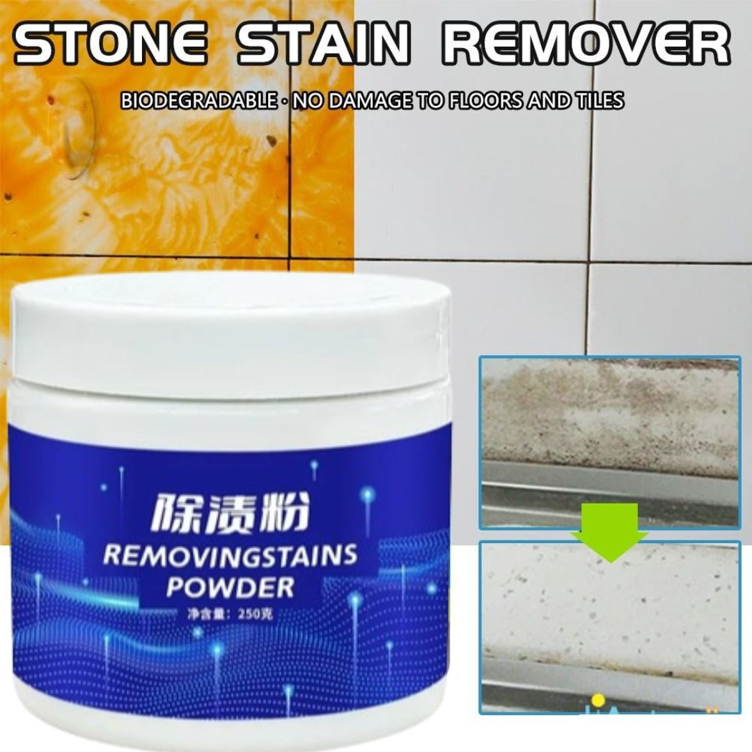 All-Purpose Stone Cleaning Powder – Marble, Quartz & Tile Stain Remover, Strong Decontamination & Polishing Cleaner for Kitchen Countertops