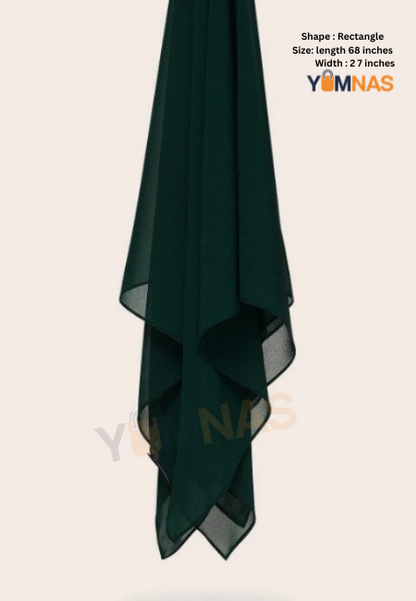 Blue Luxury Chiffon Hijab for Women & Girls