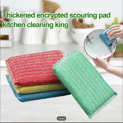 1 Premium Non-Scratch Kitchen Cleaning Sponges | Double-Sided Reusable Dish Scrubber Pads for Pots, Pans & Non-Stick Cookware