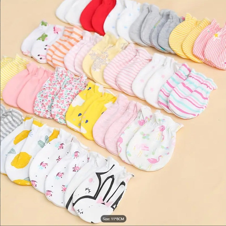 Pairs Soft Baby Cotton Mittens