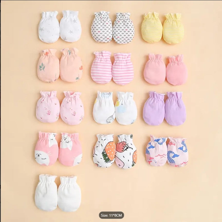 Pairs Soft Baby Cotton Mittens