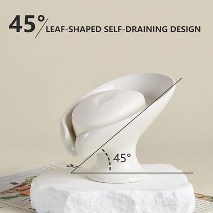 Newstyle Leaf Shape Soap Box Drain Soap Holder