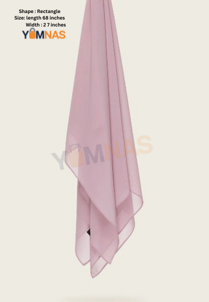 Nude Lilac Luxury Chiffon Hijab for Women & Girls