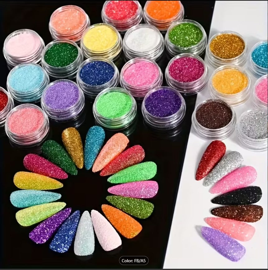 Metallic Glitter Shades Eyeshadow & Nail Art Palette |