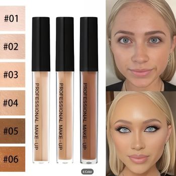 6-Color Waterproof Oil-Control Matte Concealer