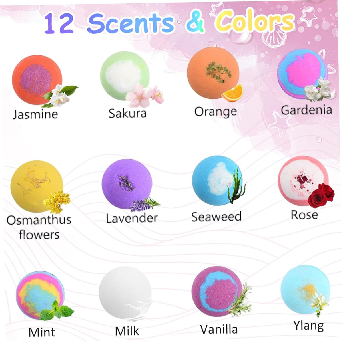 Luxury Aromatherapy Bath Bomb for Kids & Moms | Handmade Fizzy Bubble Ball with Surprise Toy & Essential Oils (1 Piece)