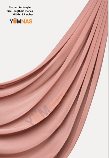 Dusty Mauve Luxury Chiffon Hijab for Women & Girls