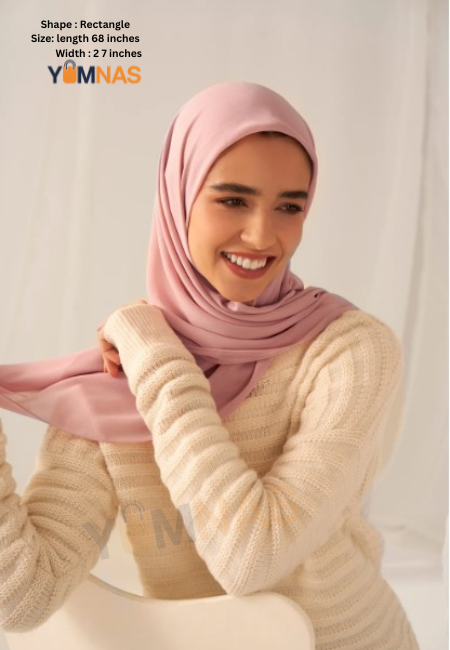 Petal Rose Luxury Chiffon Hijab for Women & Girls