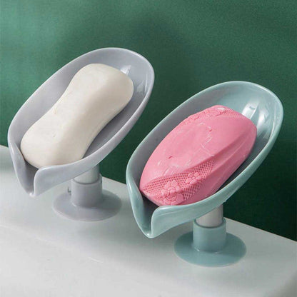 Newstyle Leaf Shape Soap Box Drain Soap Holder