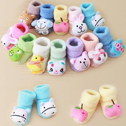 Baby 2 in 1 Socks Shoes / kids Toddlers Booties 0 - 12 month - Multicolour