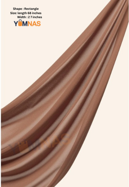 Cocao Brown Luxury Chiffon Hijab for Women & Girls
