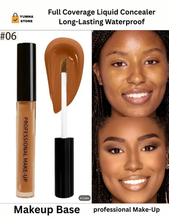 6-Color Waterproof Oil-Control Matte Concealer