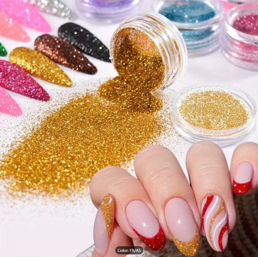 Metallic Glitter Shades Eyeshadow & Nail Art Palette |
